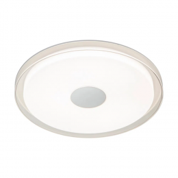 PLAFON DE SOBREPOR DOMO PRATA (D)50CM (A)6CM 1X36W 3000K 2520LM LED