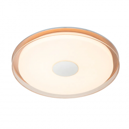 PLAFON DE SOBREPOR DOMO DOURADO (D)50CM (A)6CM 1X36W 3000K 2520LM LED