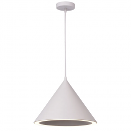 PENDENTE HAT D 20CM X 17CM 1 X LED 11W 127V / 220V BRANCO - FO007W