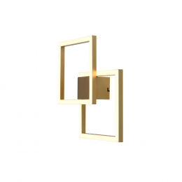 ARANDELA / PLAFON TEC DOURADO (C)41CM (L)41CM (A)4CM 1X45W 3000K 2450LM - GD010G