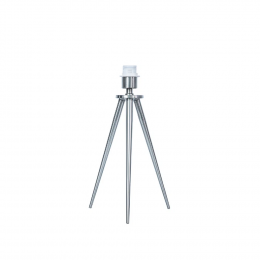BASE PARA ABAJUR ALLEGRO NIQUELADO (D)26CM (A)42CM 1XE27 40W - GL013N