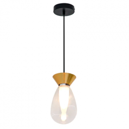 Pendente Kito Bronze E Transparente (D)13Cm (C)0Cm (L)0Cm (A)24,5Cm 1X25W 0Lm G9 - HL025