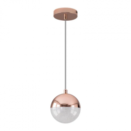 Pendente Media Luna Cobre e TR LED 6W - HM003E