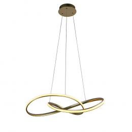 PENDENTE ATOM DOURADO (D)63CM (A)15CM 1X36W 3000K 1188LM LED