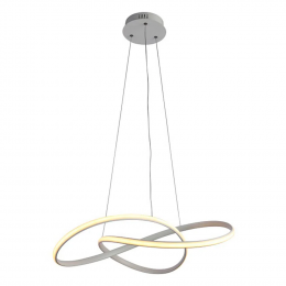 PENDENTE ATOM BRANCO (D)63CM (A)15CM 1X36W 3000K 1188LM LED