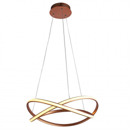 PENDENTE NODO ROSE GOLD (D)50CM (A)15CM 1X36W 3000K 1188LM LED