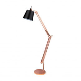 COLUNA SCOPE COBRE E PRETO (D)30CM (A)182CM 1XE27 40W - HU4002A