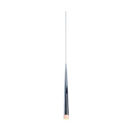 PENDENTE FILL D 5,5CM X 62CM  1XG9 127V / 220V BRANCO E CROMADO