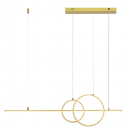 PENDENTE ANIMA DOURADO (C)91CM (L)4CM (A)30CM 1XLED 32W 3000K 1600LM IP20