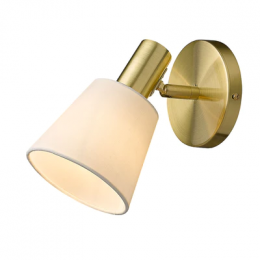 Arandela Pipe Dourado E Branco (D)12Cm (A)21Cm 1Xe14 40W - ME004W
