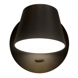 ARANDELA MEERA PRETO (D)12CM (A)12CM 1X6W 3000K 240LM - ARANDELA MEERA PRETO (D)12CM (A)12CM 1X6W 3000K 240LM