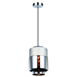 Pendente Shade d 18cm X 25cm 1xe27 127v / 220v Cromado e Espelhado - OP043C