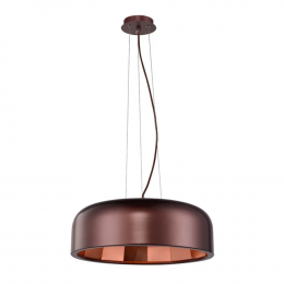 PENDENTE CLUB 60CM X 20CM  1XE27 127V / 220V COBRE E MARROM