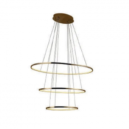 PENDENTE BIRDIE OVAL GOLD (D)60 + 80 + 100CM  3X45W 3000K  LED