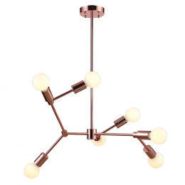 PENDENTE LEBLON ROSE GOLD (D)75CM (A)123CM 7XE27 280W - RM002R