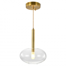 PENDENTE FILO BRONZE E TRANSPARENTE (D)20CM (A)28CM 1XG9 5W - RZ005