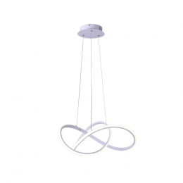 PENDENTE FLUIRE BRANCO (C)58CM (L)55CM (A)24CM 1X30W 3000K 1500LM - SB001W