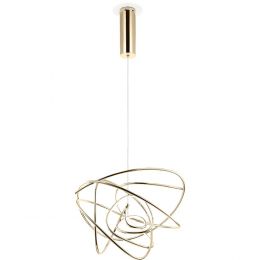 PENDENTE NINHO DOURADO E BRANCO (D)41CM 1X24W 3000K 1920LM - WD017M