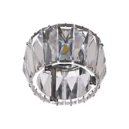 SPOT DE EMBUTIR D 9CM X 5CM 1XGU10 127V / 220V CROMADO E TRANSP - YD1020