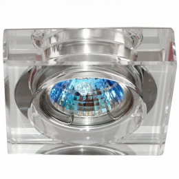 SPOT DE EMBUTIR SHINE CROMADO E TRANSP (C)7CM (L)7CM (A)1.5CM  1XGU5,3 50W