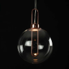 PENDENTE GHIANDA DOURADO E TRANSPARENTE (D)30CM (A)46.5CM  1X3W 3000K 300LM - 4
