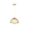 PENDENTE CANJICA DOURADO E BRANCO (D)30CM (A)20CM 1XE27 25W - AF001 - 1
