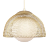 PENDENTE CANJICA DOURADO E BRANCO (D)30CM (A)20CM 1XE27 25W - AF001 - 3