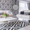 Lustre Tribeca d 60cm X 60cm 8xg9 127v / 220v Cromado e Transp - AQ010L - 2