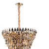 Lustre Paris Dourado e Transparente (d)85cm (a)89cm 17xe14 680w - AQ024L - 2