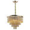 PENDENTE VIVI DOURADO E CONHAQUE (D)60CM (A)42CM 9XE14 360W - AQ031G - 5