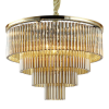 PENDENTE VIVI DOURADO E CONHAQUE (D)60CM (A)42CM 9XE14 360W - AQ031G - 3