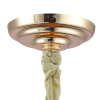 PENDENTE VIVI DOURADO E CONHAQUE (D)60CM (A)42CM 9XE14 360W - AQ031G - 1