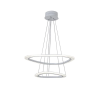 Pendente Nuvola Prata (D)60 + 80Cm (C)0Cm (L)0Cm (A)2Cm 1X66W 3000K 3960Lm Led - BC001 - 1