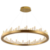 Pendente Roca Dourado E Transparente (D)80Cm (C)0Cm (L)0Cm (A)11Cm 1X36W 3000K 2160Lm Led - BC003G - 1