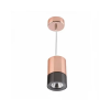 PENDENTE ROLL 8CM X 12,5CM  1 X LED 5W 127V / 220V COBRE E PRETO - 1