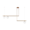 PENDENTE CAÊ DOURADO E BRANCO (C)153CM (L)15CM (A)130CM 3XG9 21W - DW007 - 1