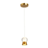 PENDENTE BAMBINI BRONZE E TRANSPARENTE (D)9,5CM (A)1CM 1X8W 3000K 320LM LED - 2