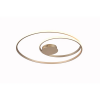 PLAFON DE SOBREPOR ORBITA DOURADO E BRANCO (D)69 +38CM (A)2CM 1X60W 3000K 3230LM - GD007LG - 1