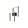 ARANDELA / PLAFON TEC PRETO (C)41CM (L)41CM (A)4CM 1X45W 3000K 2450LM - GD010B - 1