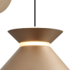 ARANDELA CORDEL PALE GOLD (C)22CM (L)15CM (A)13CM 5W + 1W 2700K 300LM - CD009 - 1