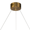 PENDENTE LOSANGHE DOURADO E BRANCO (D)80CM (A)17.9CM 4X17W 3000K 3400LM - EG002L - 1