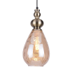 PENDENTE THAN BRONZE E AMBAR (D)16CM (A)31CM 1XE27 40W - FO006A - 1