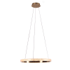 PENDENTE OCA DOURADO E TRANSPARENTE (D)60CM (A)4CM 1X32W 3000K 1881LM - GD001 - 3
