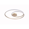 PLAFON DE SOBREPOR ORBITA DOURADO E BRANCO (D)69 +38CM (A)2CM 1X60W 3000K 3230LM - GD007LG - 2