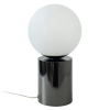 ABAJUR OY CROMO NEGRO E BRANCO (D)14CM (A)25.5CM 1XG9 25W - GL017B - 1