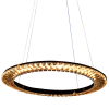 PENDENTE ORBIT ROSE GOLD E CHAMPAGNE (D)62CM (A)3.5CM 1X30W 3000K 1650LM - ID009E - 2