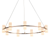 PENDENTE CANDEL DOURADO E BRANCO (D)62CM (A)10.5CM 18X2W 3000K 2880LM - JJ001 - 2