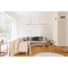 PENDENTE CLAIR DOURADO E BRANCO (C)105CM (L)8CM (A)20CM 16X2W 3000K 3840LM - JJ011 - 2