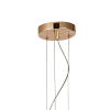 PENDENTE OTTO DOURADO E TRANSPARENTE (D)31.5CM (A)11CM 1X15W 3000K 750LM - JO007G - 2