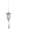 PENDENTE ORGANIKA CROMADO E TRANSPARENTE (D)15.5CM (A)42CM 1XE14 40W - KB002C - 3